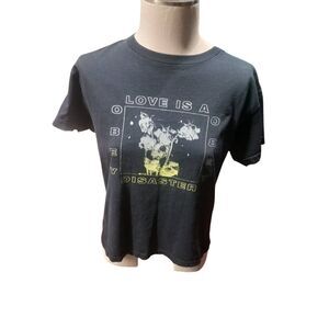 Obey medium made in the USA  graphic phrase tee